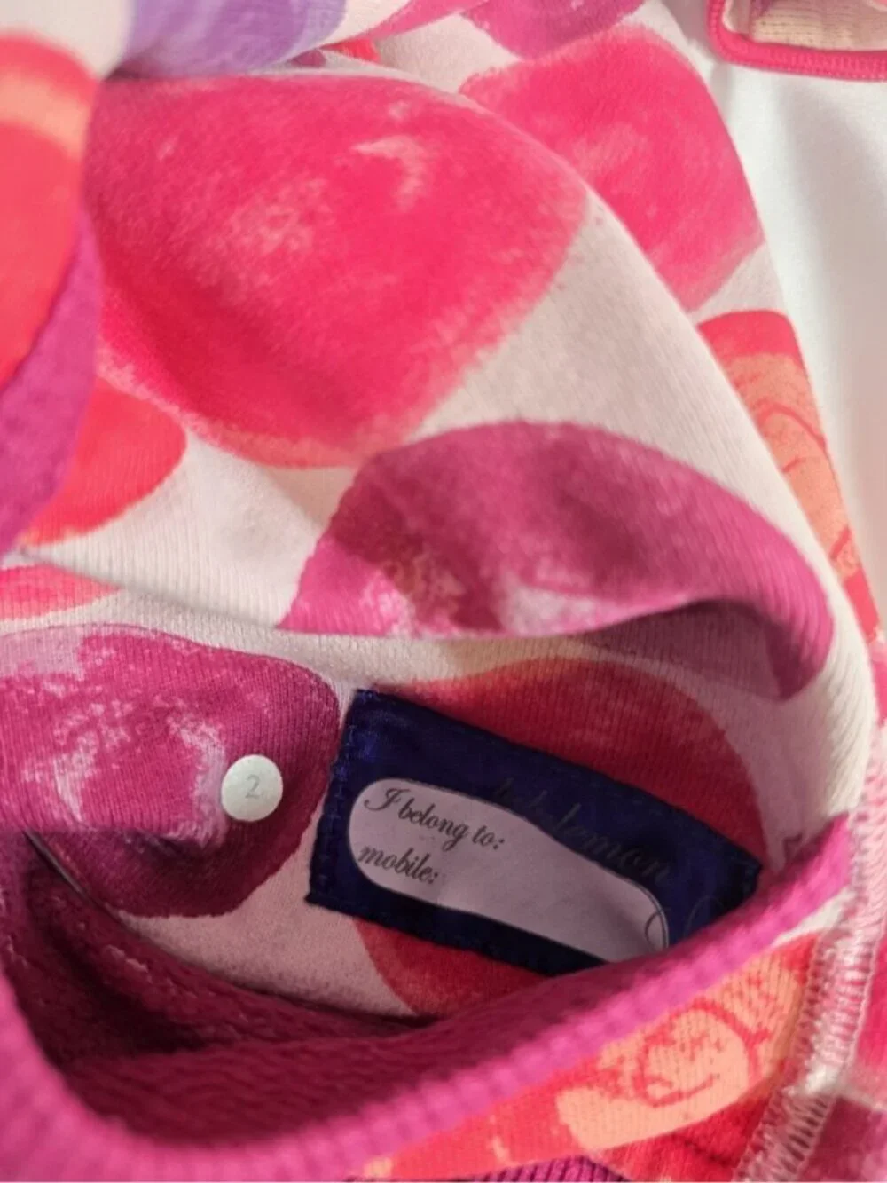 RARE Lululemon VTG OG Scuba Hoodie Pink and Purple Polkadot Size 2 Y2K Preppy